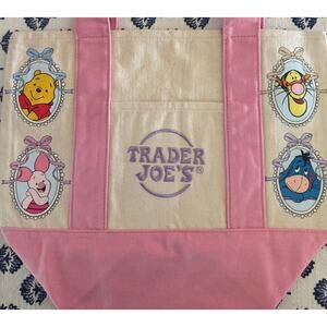 Disney Winnie the Pooh Pink Coquette Custom Made Trader Joes Mini Tote